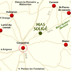 Carpentras Map